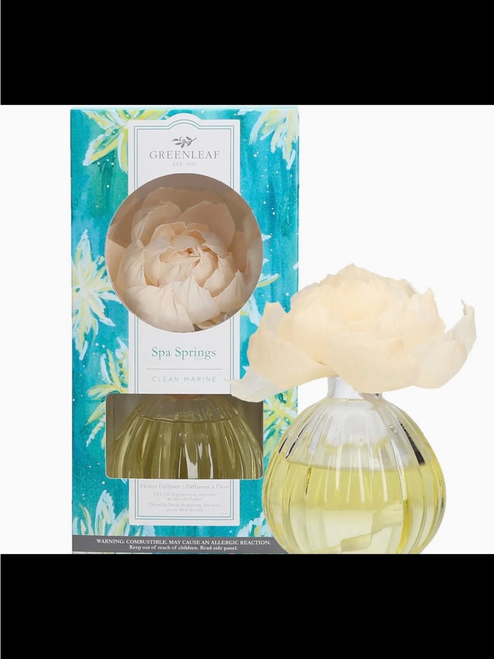 Greenleaf Spa Springs Flower Diffuser Diffuser - Cream